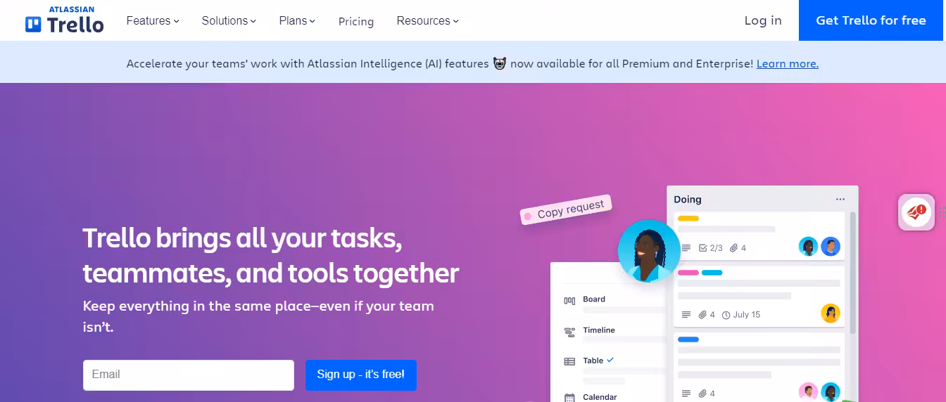 How to Create A Social Media Content Calendar: Types, Tools, & Tips in 2026 9 Trello's website