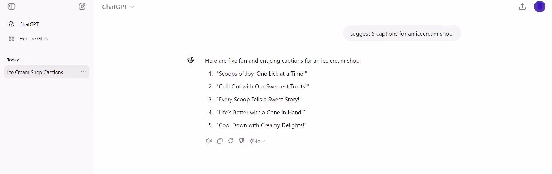 Using Chat GPT to write captions