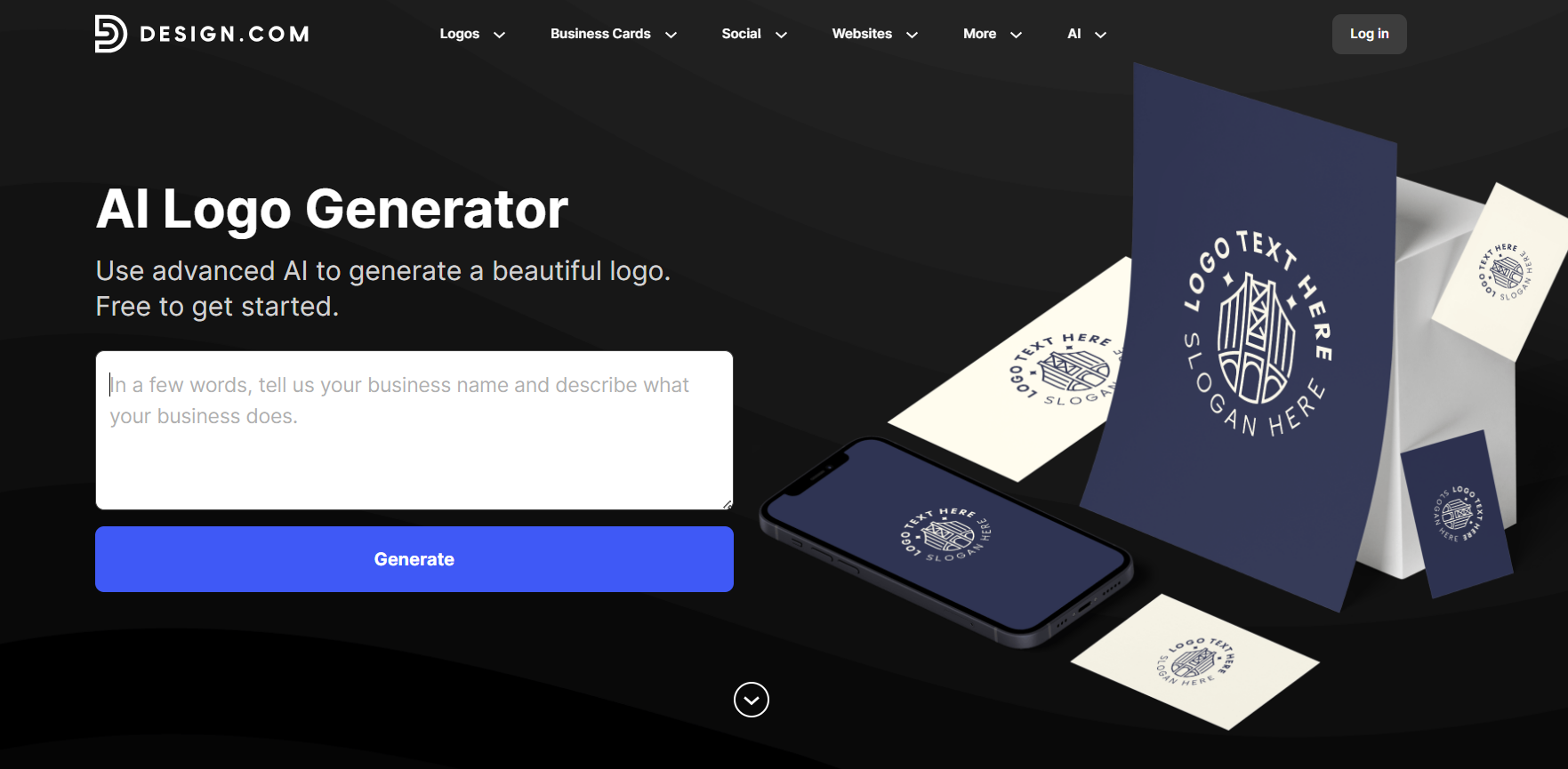 design.com homepage