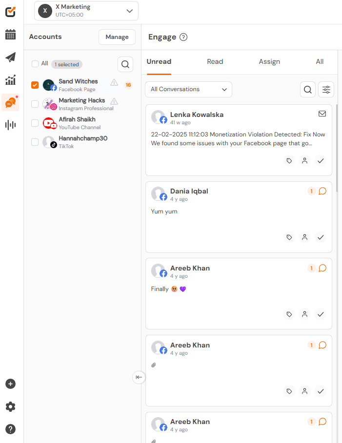 Social Champ’s Social Inbox