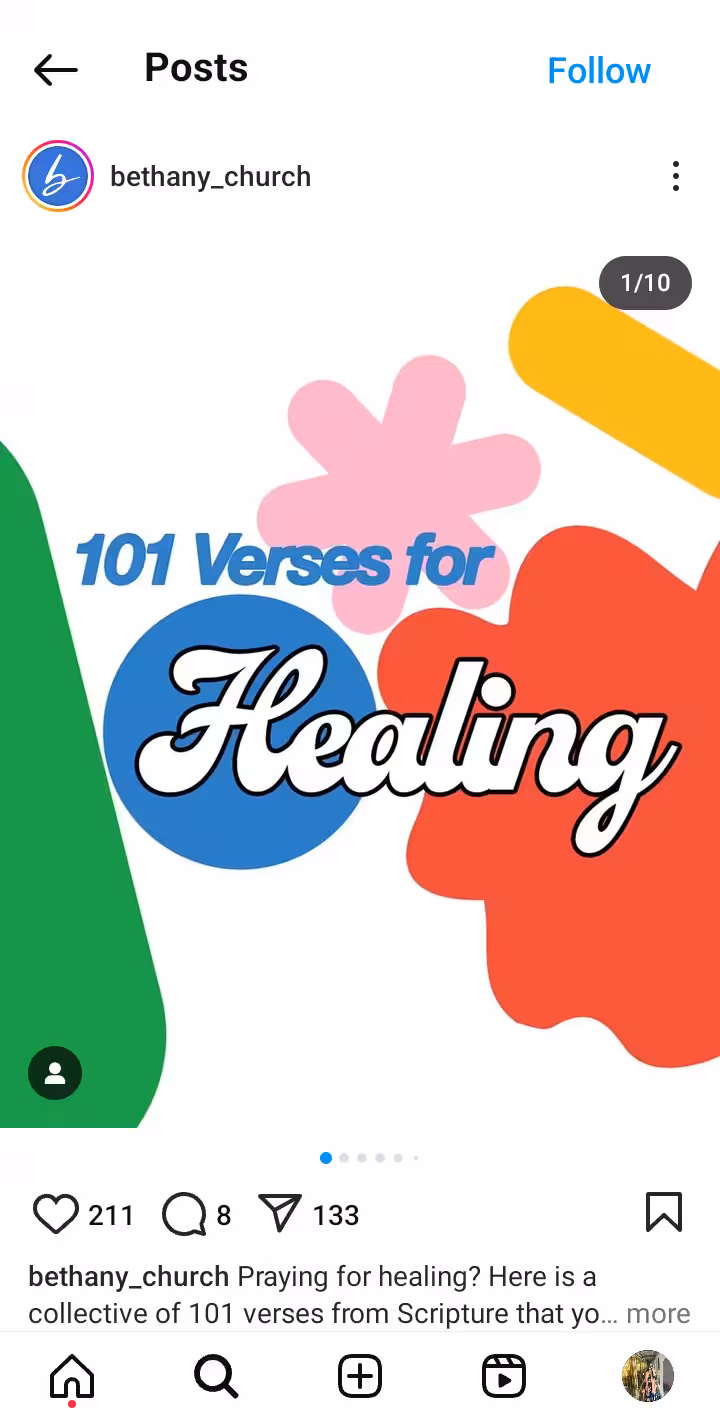 Social Media for Churches: Complete Guide for 2026 9 A post on Instagram by Bethany Church