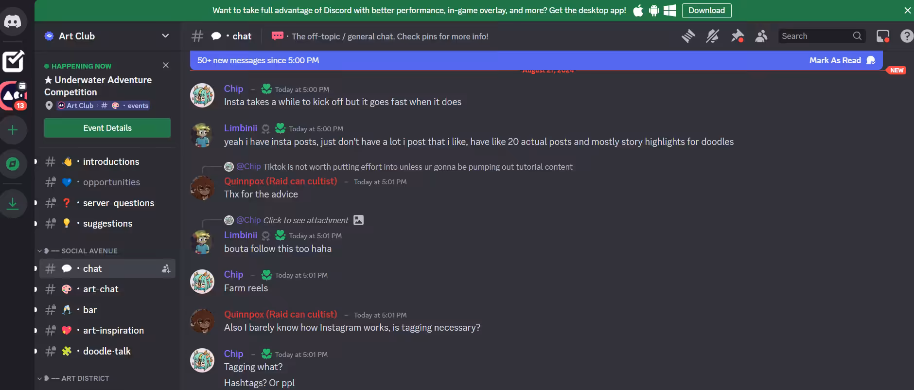An art community on Discord