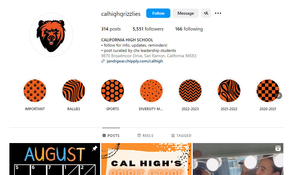Social Media for Schools: Complete Guide for 2026 4 Snapshot of California High School on Instagram