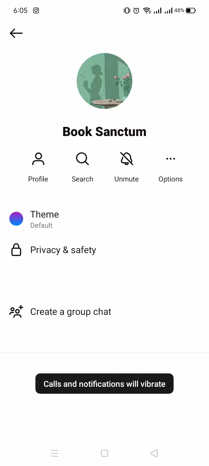 Snapshot of a user profile through DMs