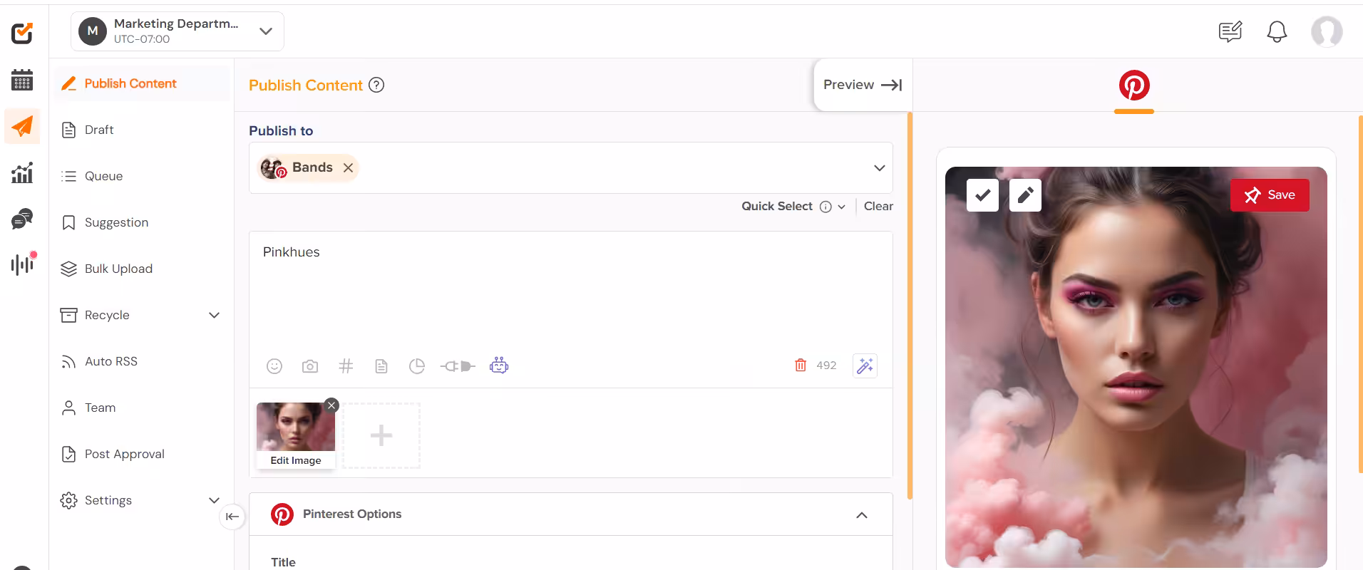 Social Media Marketing for Beginners: A Comprehensive Guide to Success 10 Social Champ's dashboard
