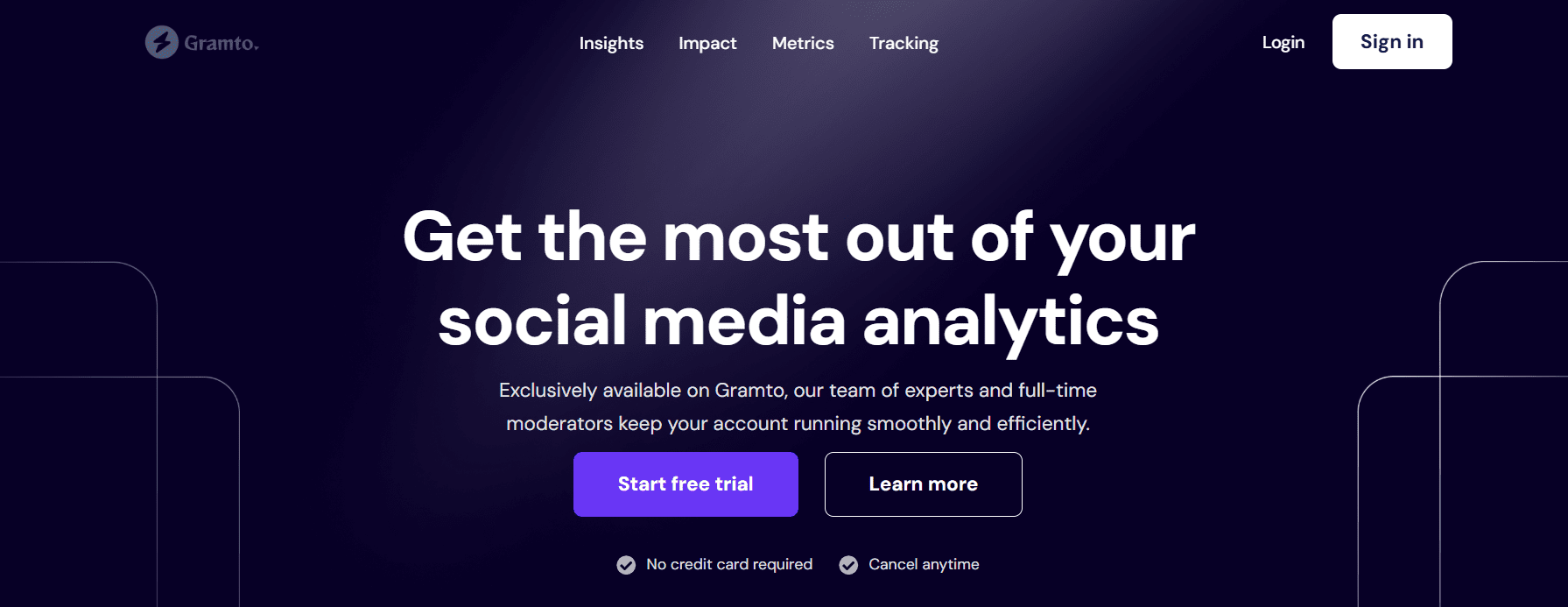 Gramto's Landing Page