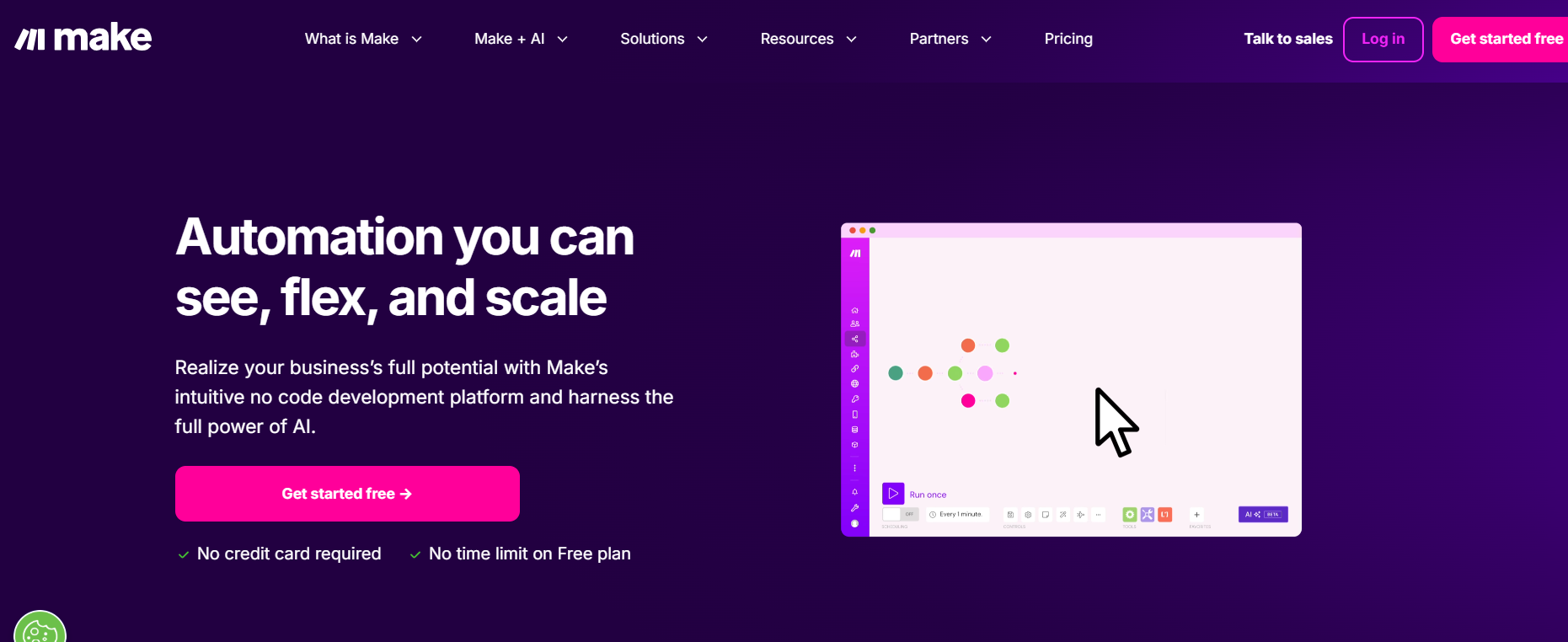 Make’s Landing Page