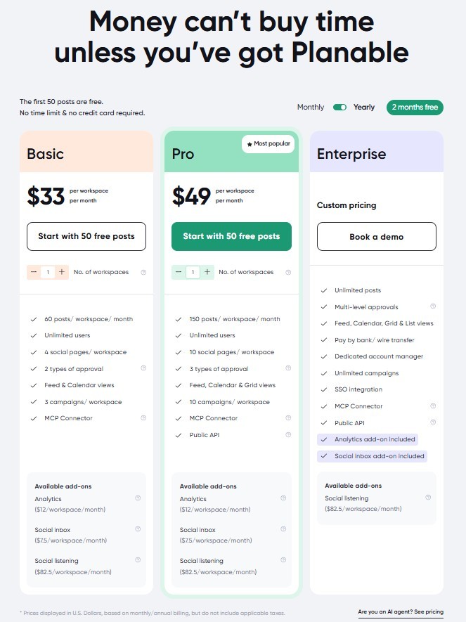 CoSchedule Pricing 2026: Complete Pricing & Value Analysis 3 Planable's Pricing Plans
