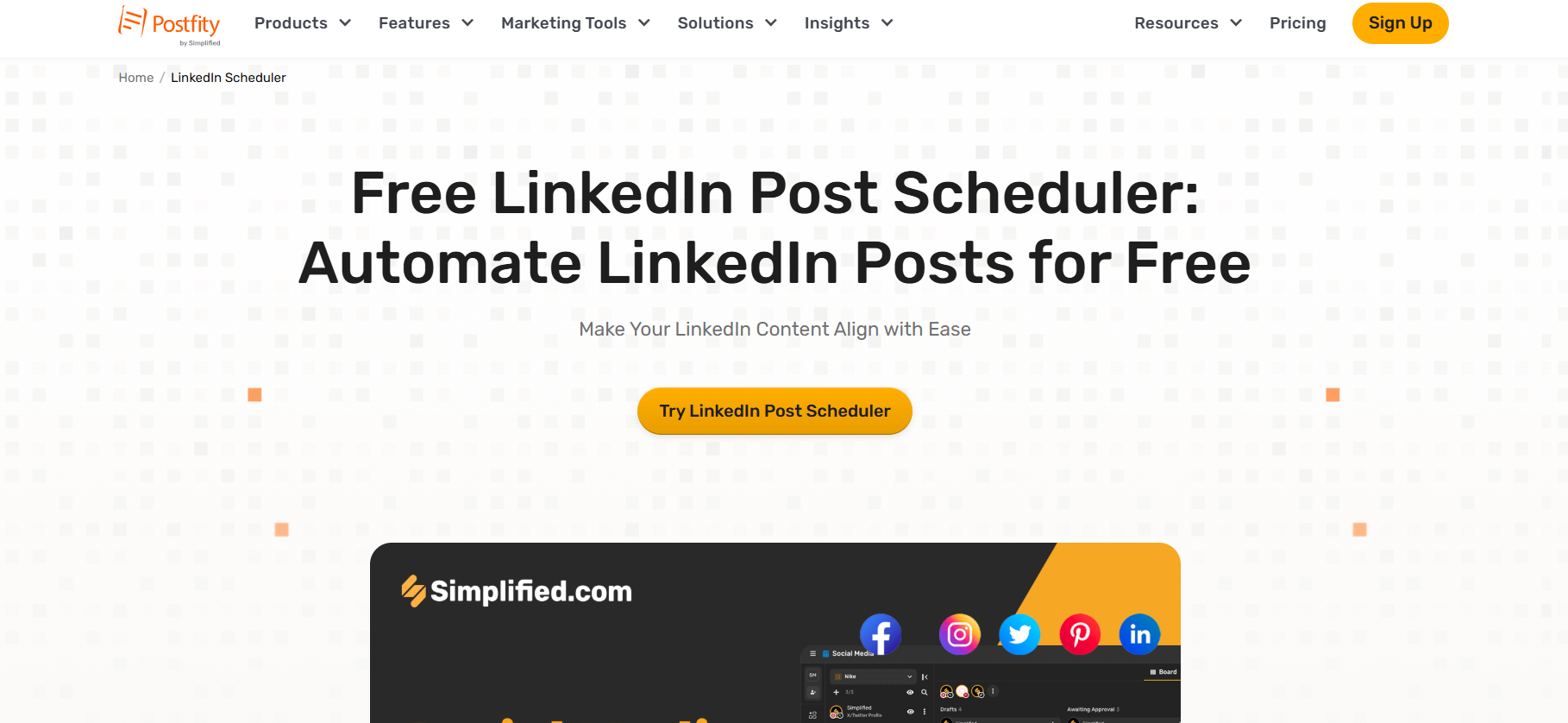 Postfity Homepage