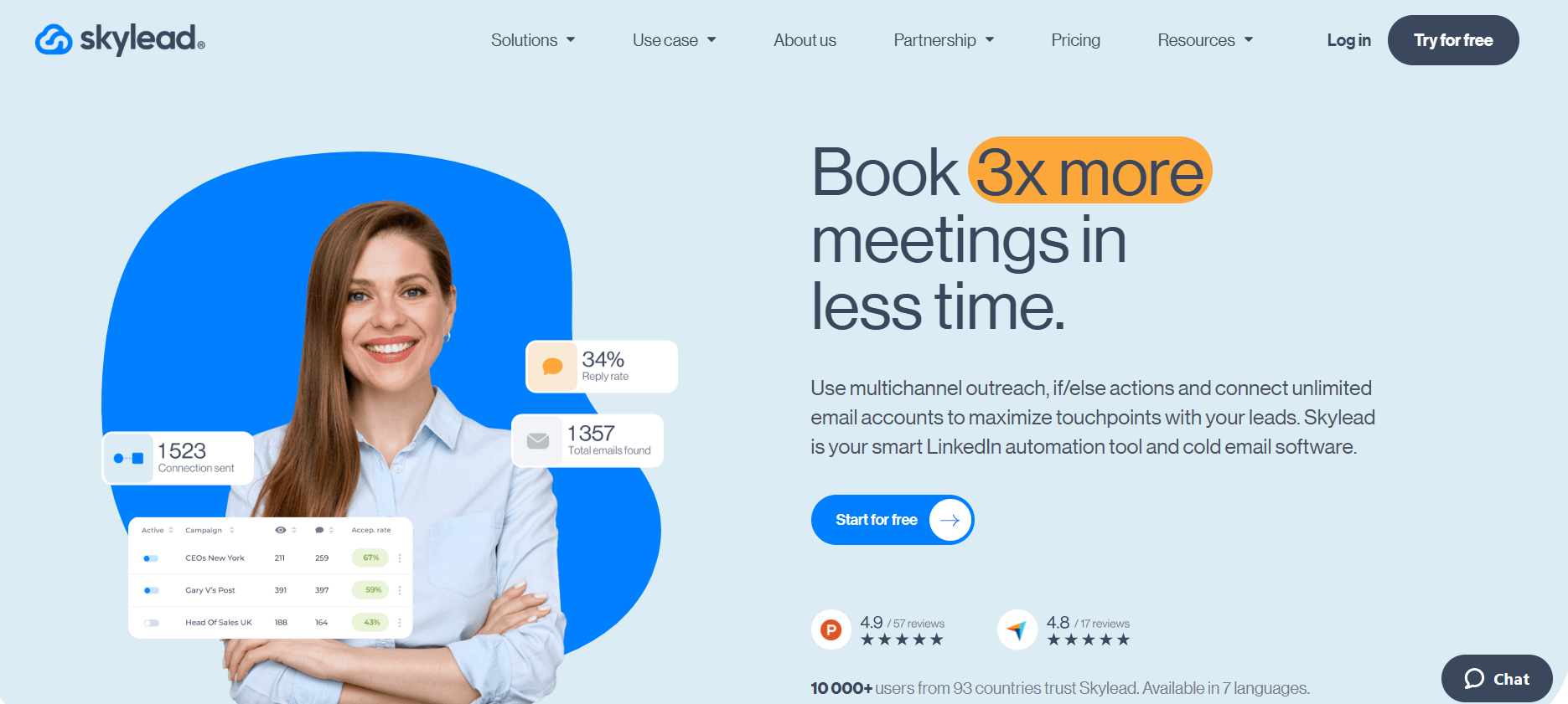 Skylead Homepage