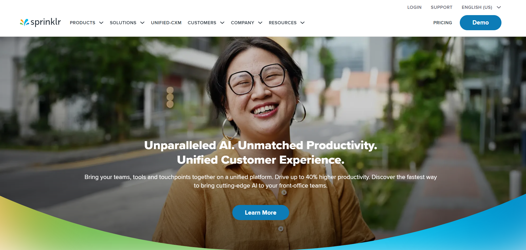 Sprinklr Pricing: Is It a Smart Investment for You? 6 Sprinklr's Landing Page