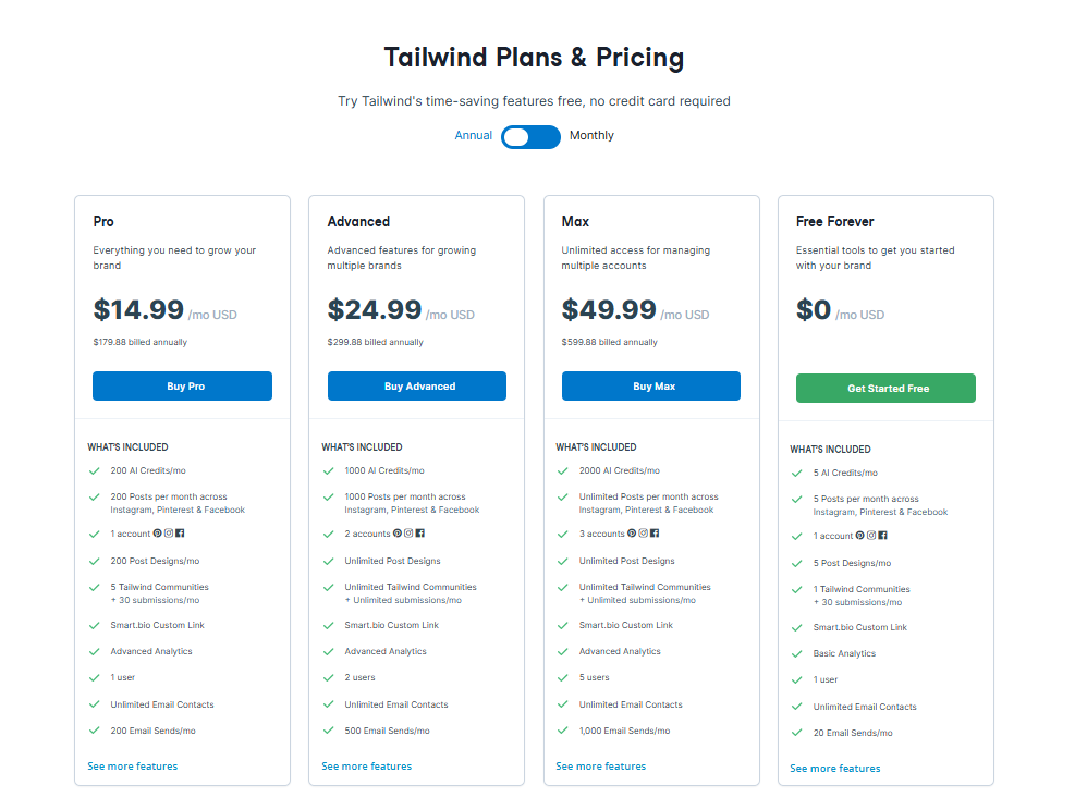 Tailwind Pricing in 2025: Comprehensive Breakdown & Best Alternatives 7 Tailwind’s Yearly Pricing Plans