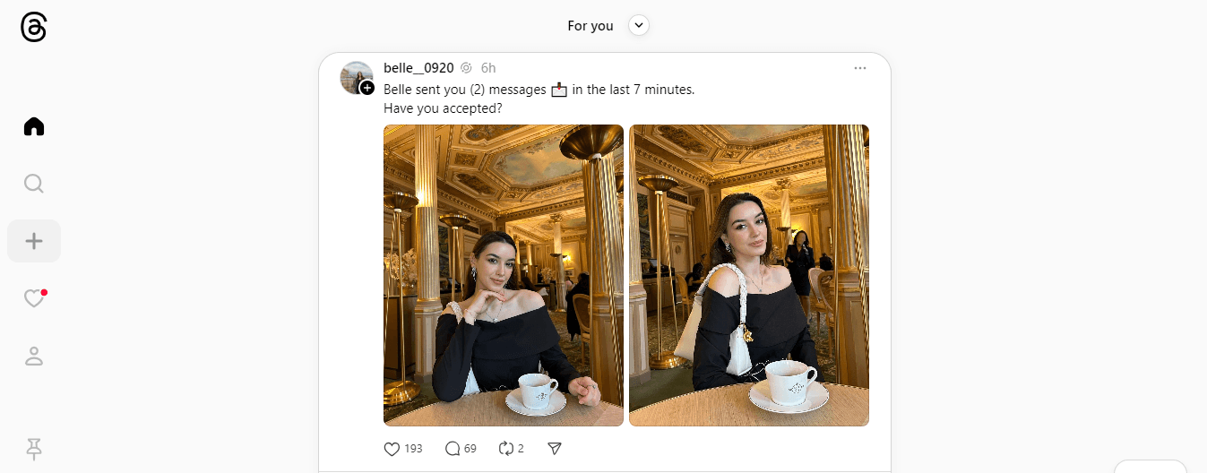 What to Post on Threads: Engaging Content Ideas for 2026 19 A snapshot showing eye-catching visuals on Threads