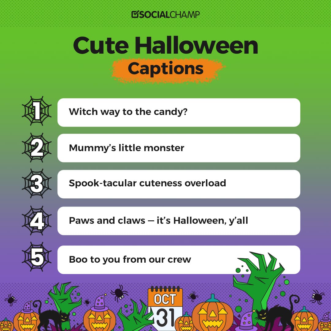 Cute halloween captions