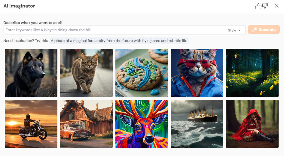 Social Champ’s AI Imaginator