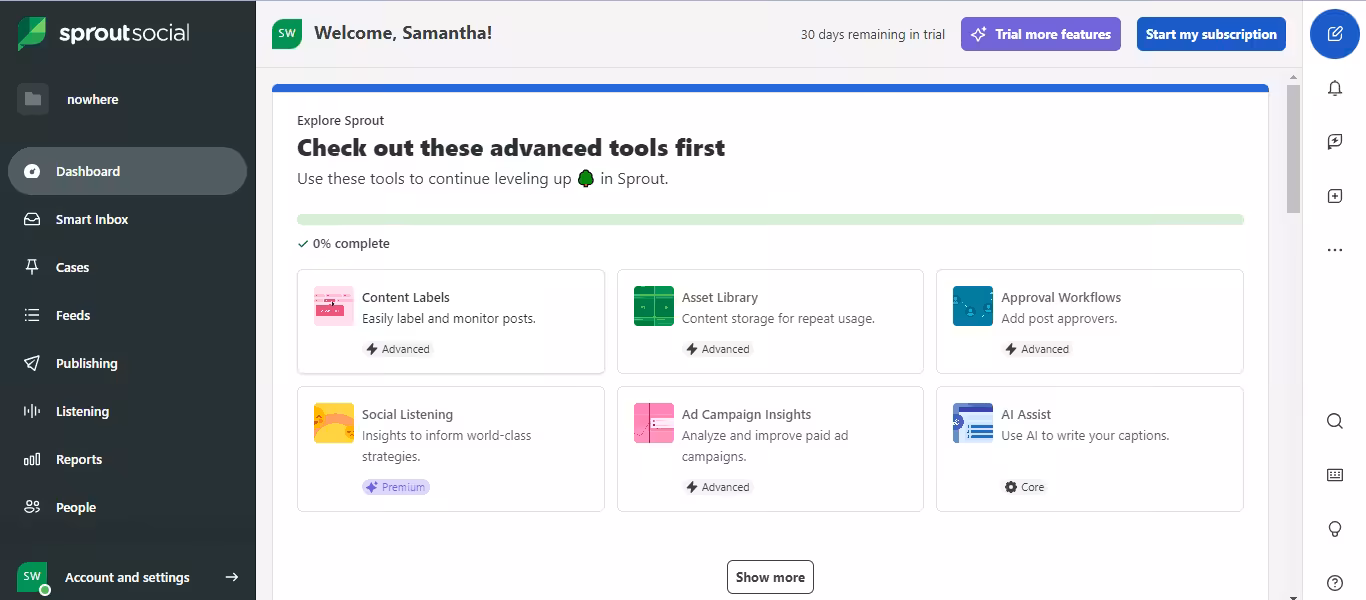10+ Essential Marketing Tools for Startups: A Comprehensive Guide 9 Sprout Social's dashboard