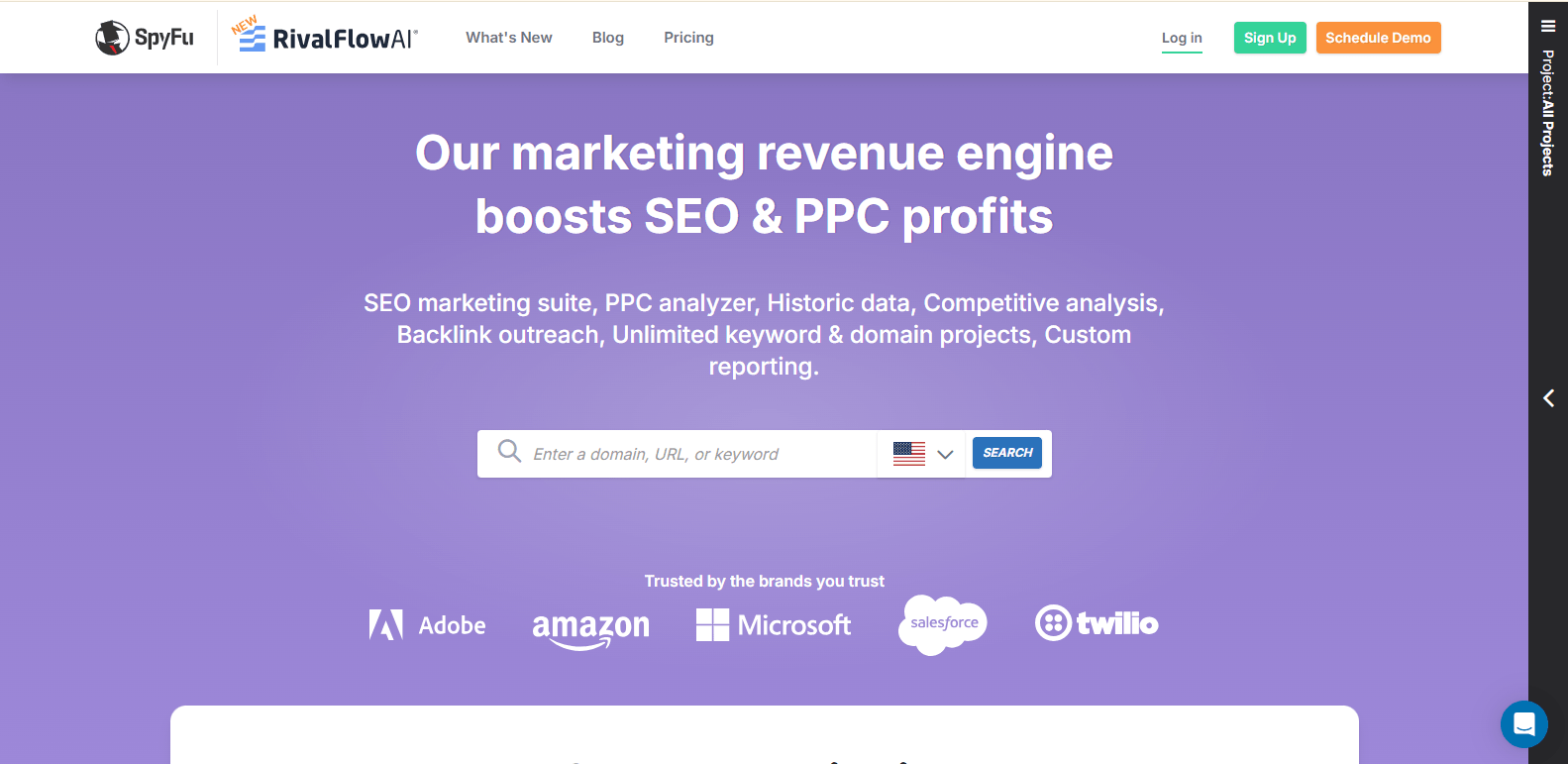 Best 10+ Competitive Intelligence Tools for 2026 10 SpyFu's webpage