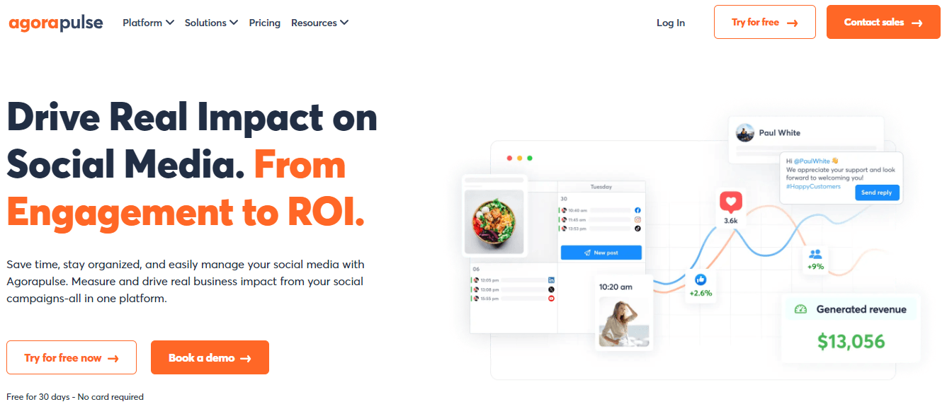 Top Social Media Competitor Analysis Tools in 2026 19 Agorapulse's Landing Page