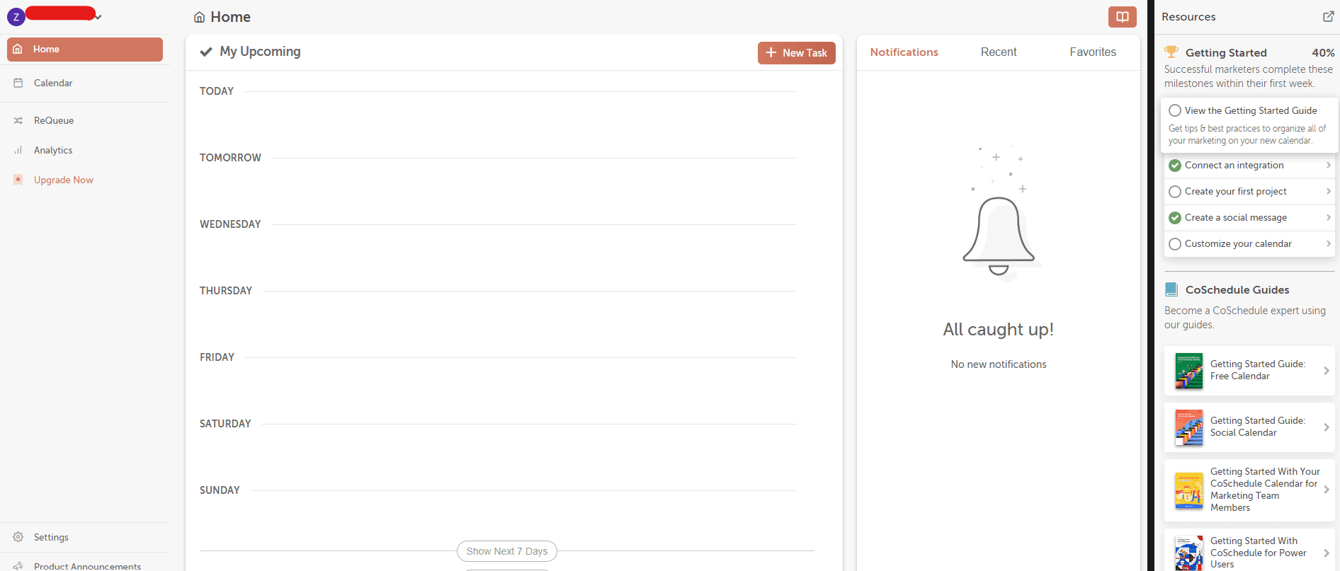 Top Social Media Competitor Analysis Tools in 2026 21 Coschedule's Dashboard