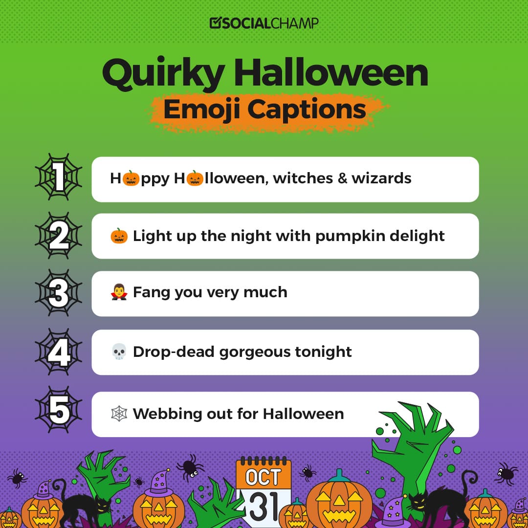 emoji halloween captions