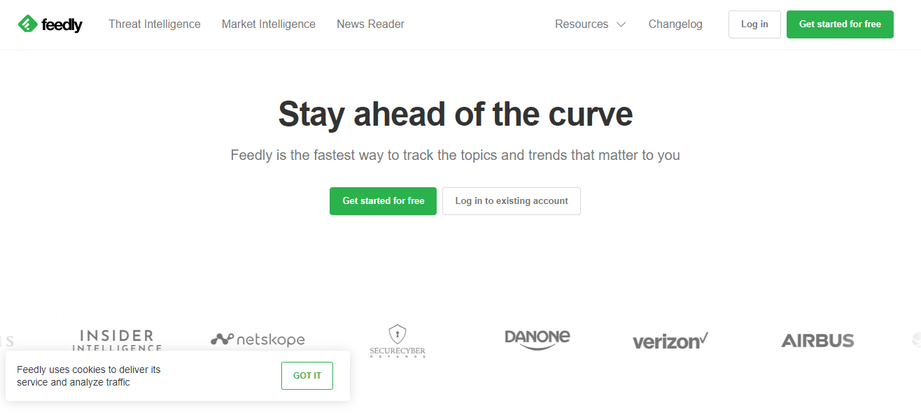 Best Competitor Monitoring Tools For Marketing in 2026 16 Feedly’s Webpage