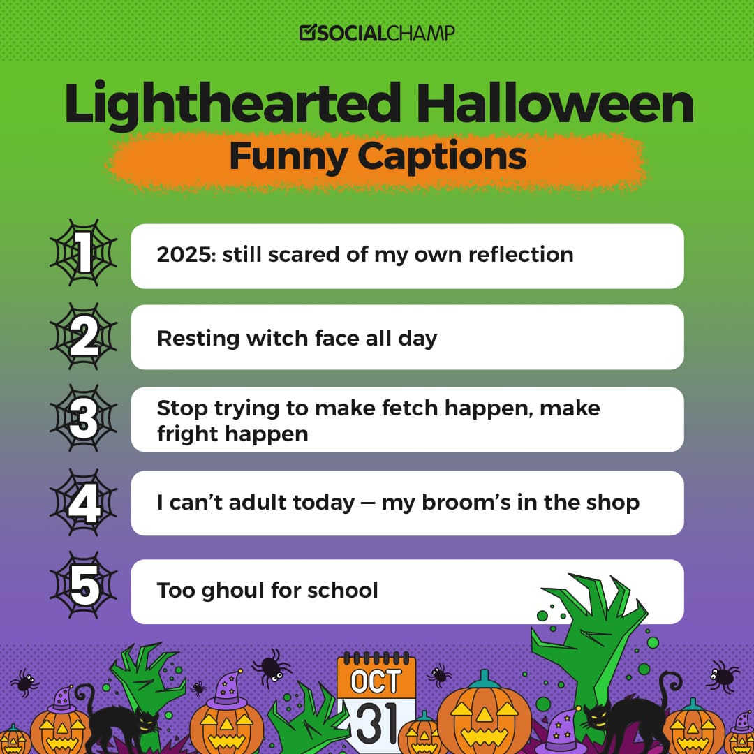 funny halloween captions