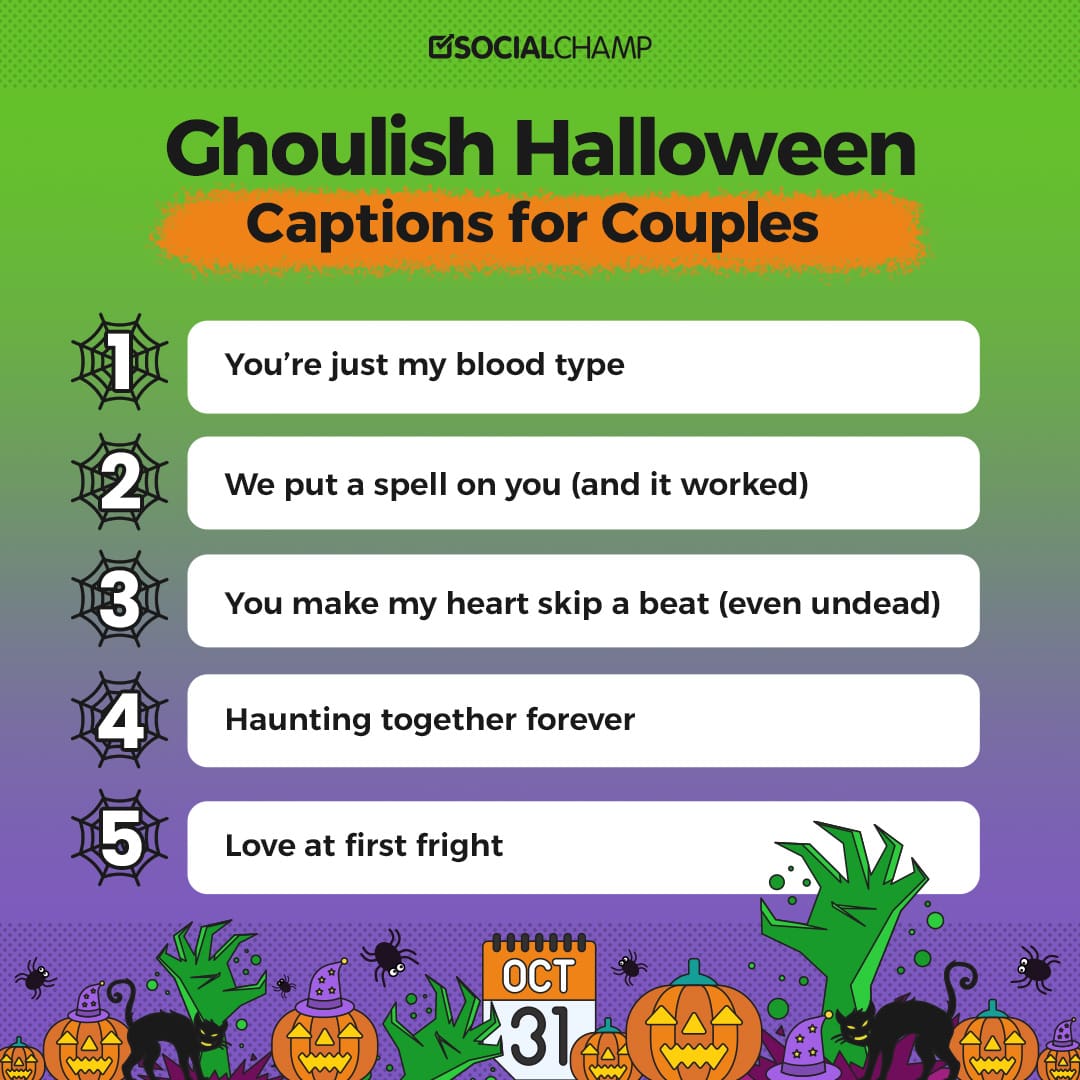 halloween captions for couples