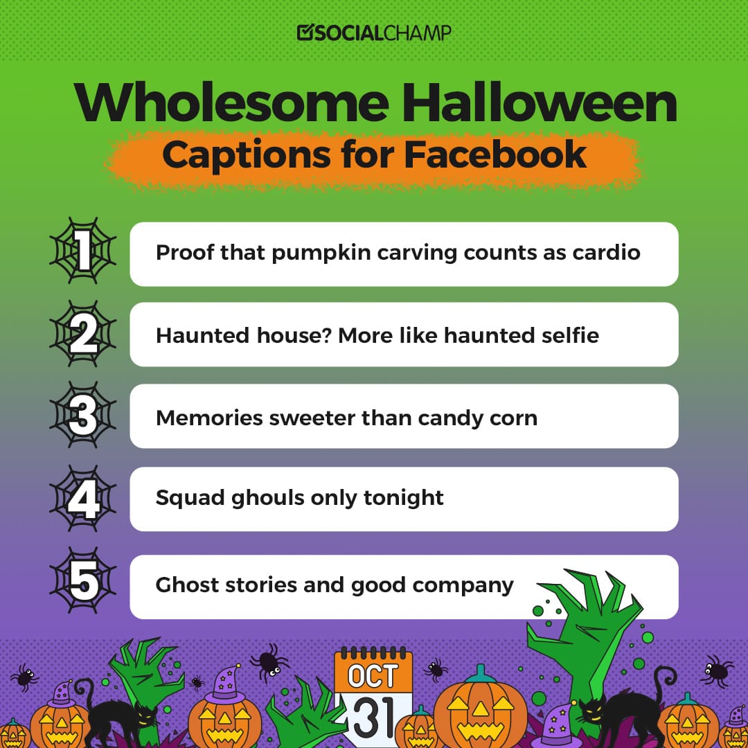 halloween captions for facebook