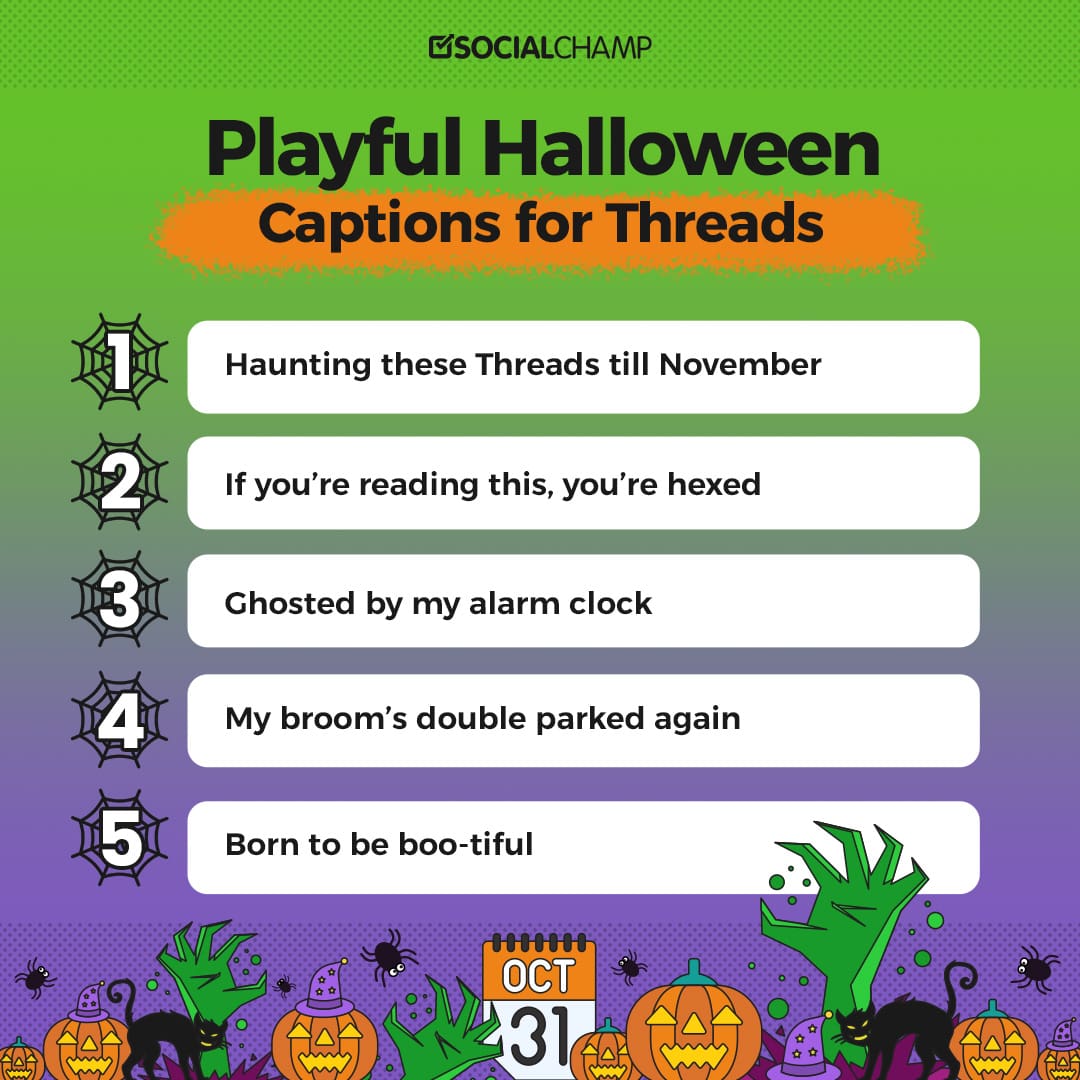 halloween captions for threads