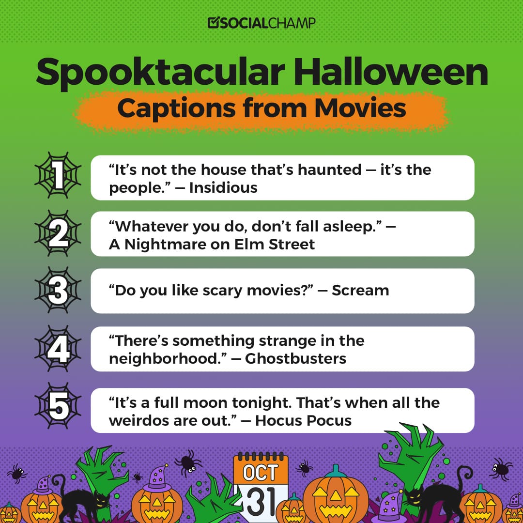 halloween captions from movies
