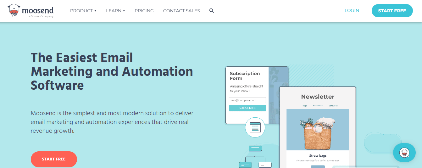 Top Online Marketing Tools for User Engagement in 2026 15 Home Page of Moosend