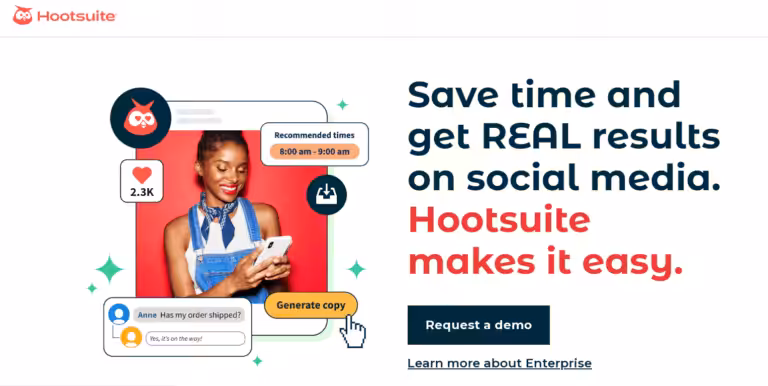 Hootsuite Webpage
