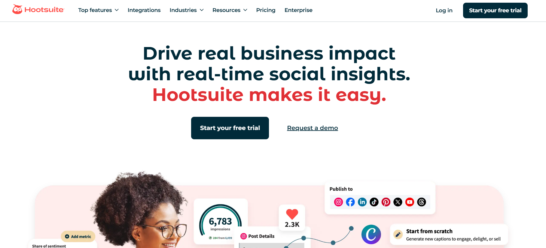 Hootsuite Landing Page