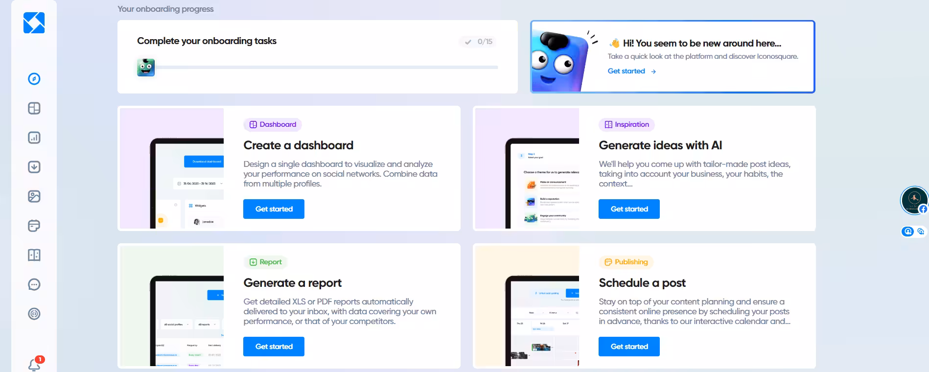 Iconosquare dashboard