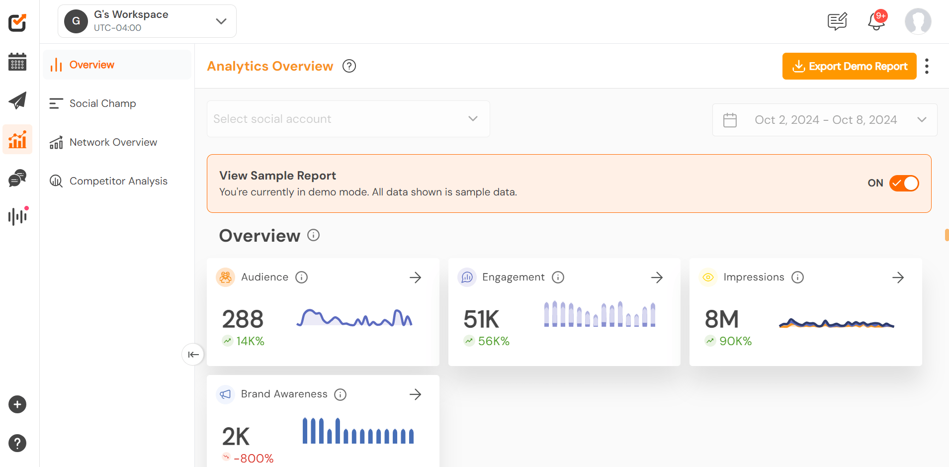 Freelance Social Media Manager: Your Guide to Success 6 Social Champ Analytics Report