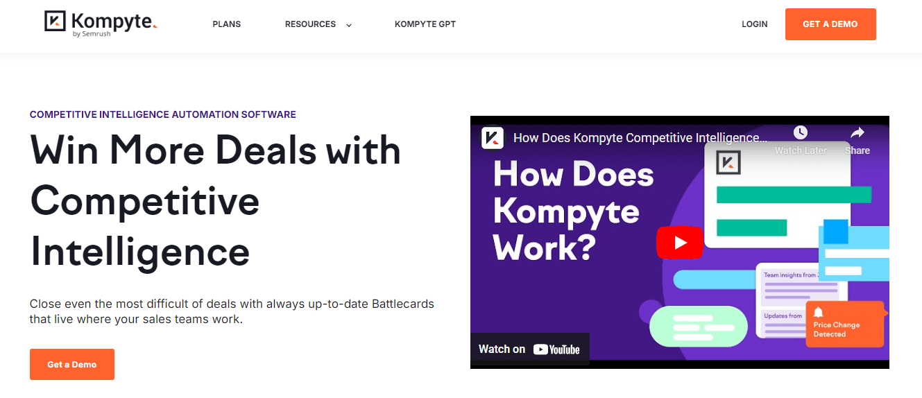 Best Competitor Monitoring Tools For Marketing in 2026 17 Kompyte’s Webpage