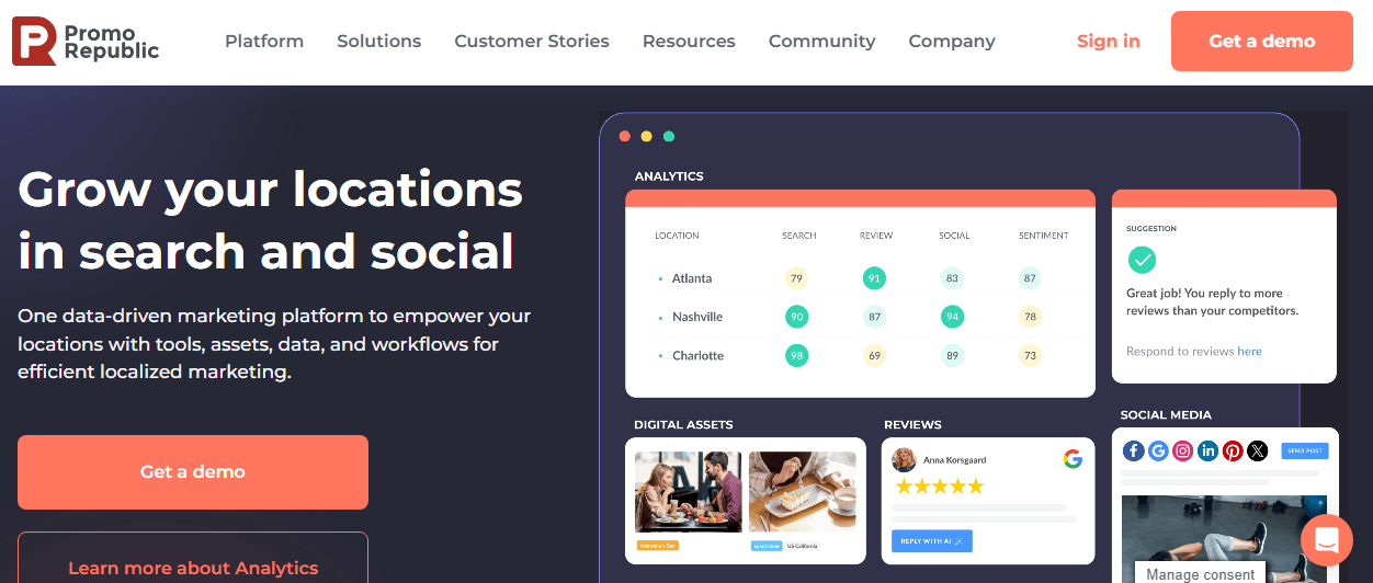 What Is White-Label Social Media Management? 11 PromoRepublic's Home Page