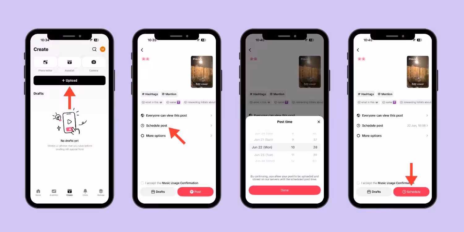 How to Schedule TikTok Posts on Mobile and Desktop in 2026 6 Schedule TikTok Posts Using TikTok Studio App