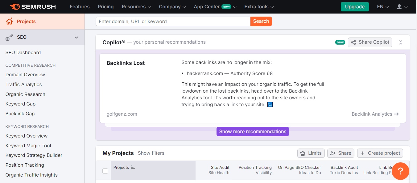 Best Competitor Monitoring Tools For Marketing in 2026 11 Semrush’s Webpage
