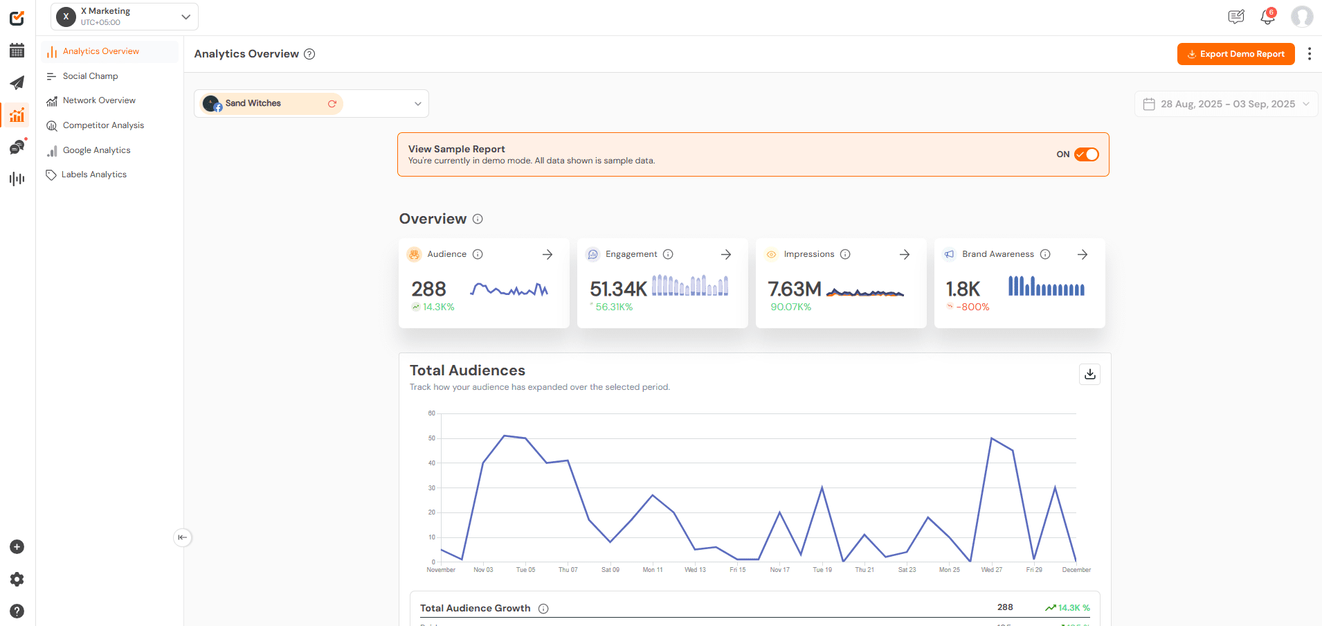 Social Champ’s Analytics