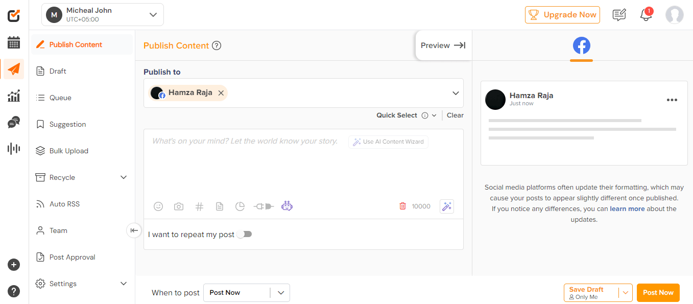 13 Best Social Monitoring Tools to Track Conversations and Analytics in 2026 6 Social Champ Dashboard
