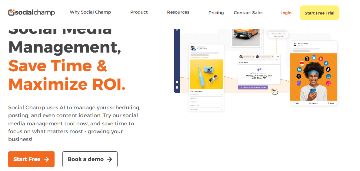 What Is White-Label Social Media Management? 6 Social Champ's Home Page