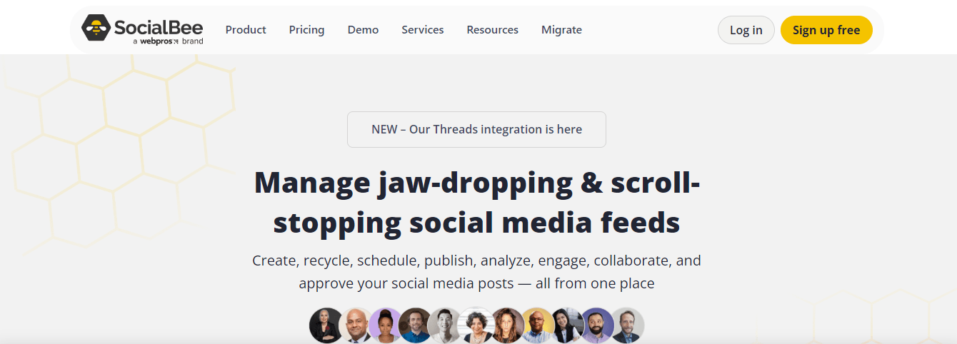 Top Social Media Competitor Analysis Tools in 2026 16 SocialBee's Landing Page