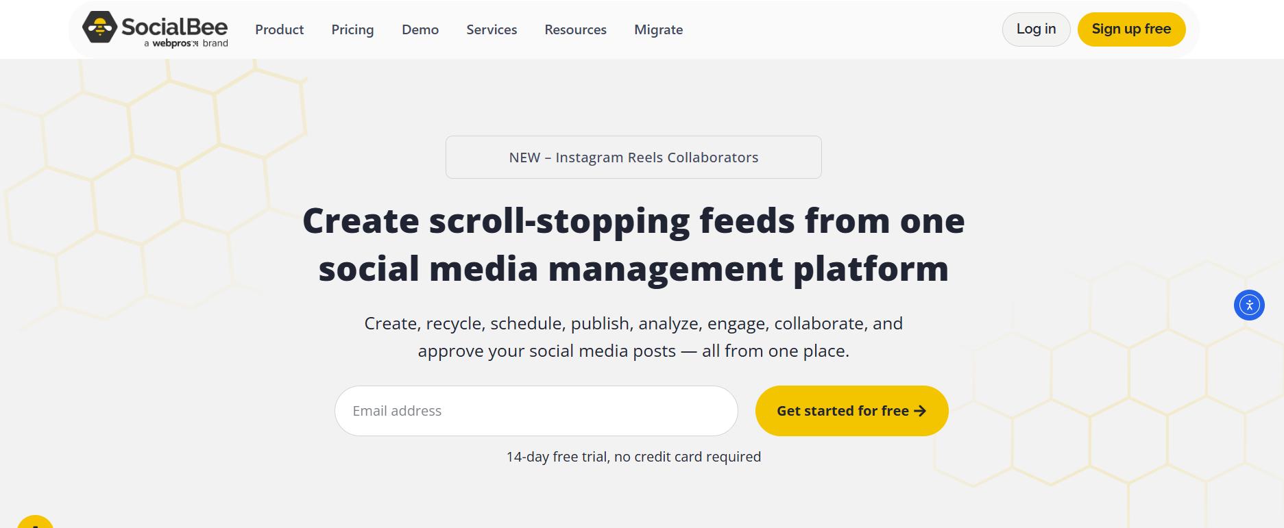 SocialBee Landing Page