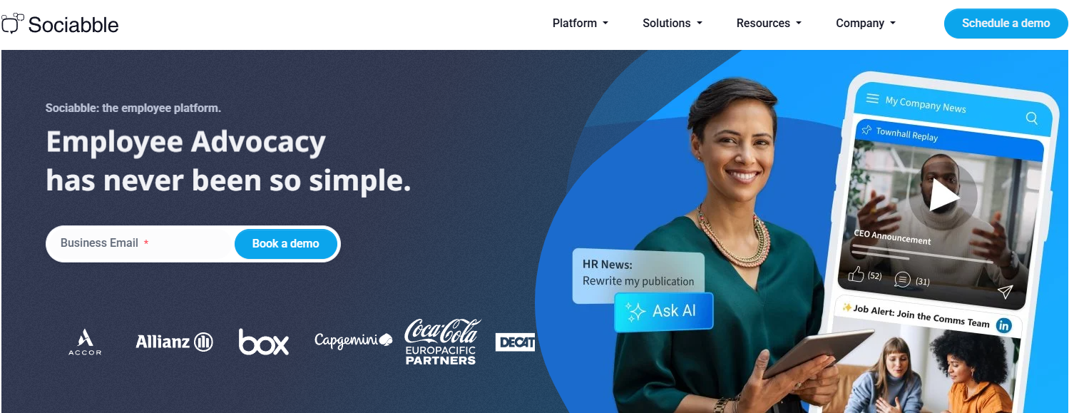 Sociabble Webpage