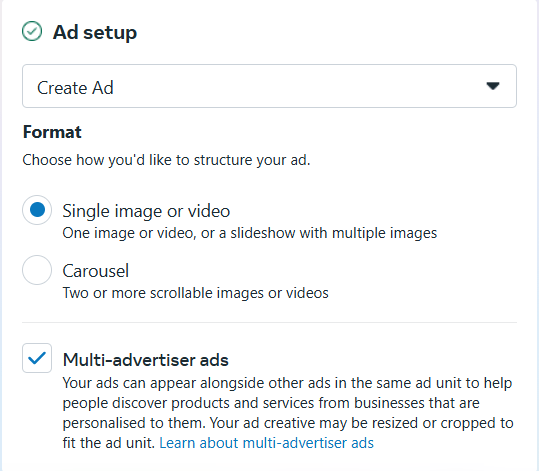 How to Post Ads on Facebook: A Step-by-Step Guide for Success 10 Ad Format Selection Screen