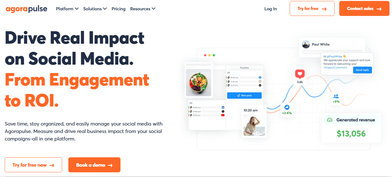 Top Digital Analytics Tools for Comprehensive Insights 10 Agorapulse’s Home Page