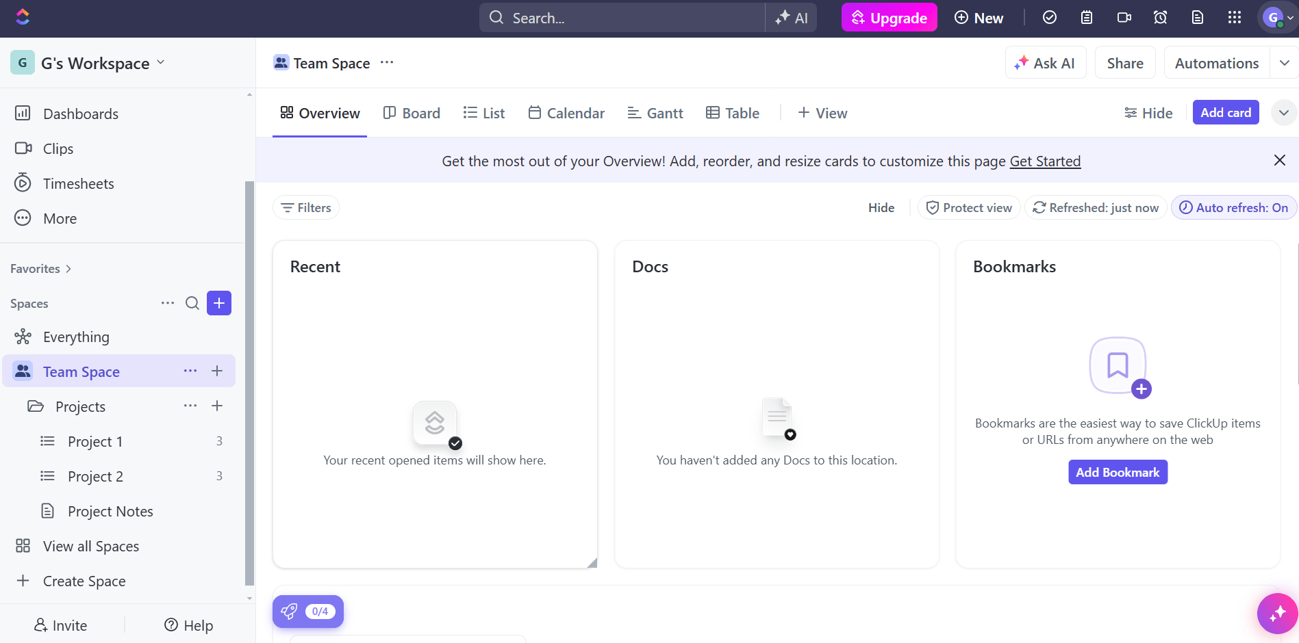 ClickU'sp Dashboard
