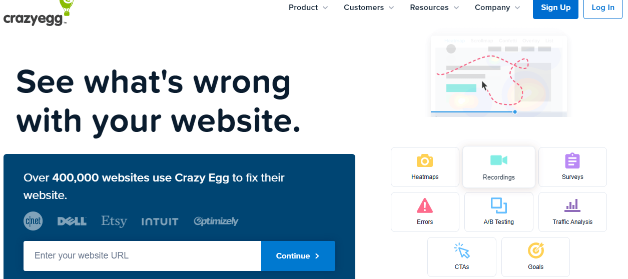 Top Digital Analytics Tools for Comprehensive Insights 19 Crazy Egg’s Home Page