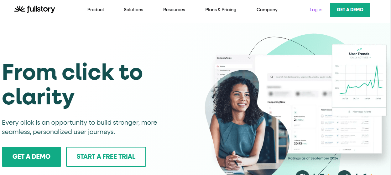 Top Digital Analytics Tools for Comprehensive Insights 17 FullStory’s Home Page